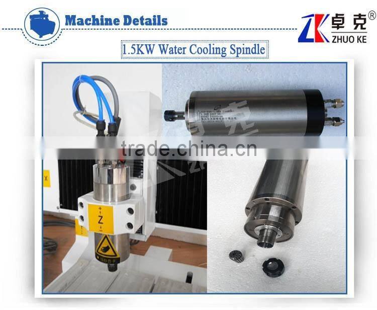 PCI NcStudio Control System Small PCB CNC Router ZK-3030 Milling And Drilling Machine With 220V 1.5KW Water Cooling Spindle
