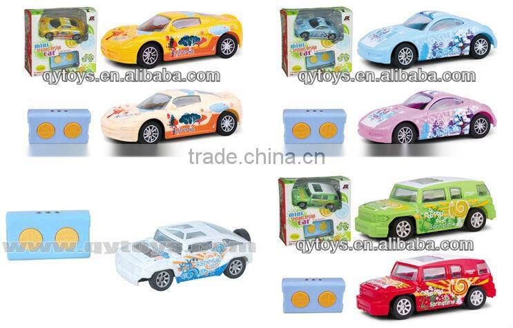 1:36 4CH plastic toy mini cooper car with good quality and low price from qingyi toys