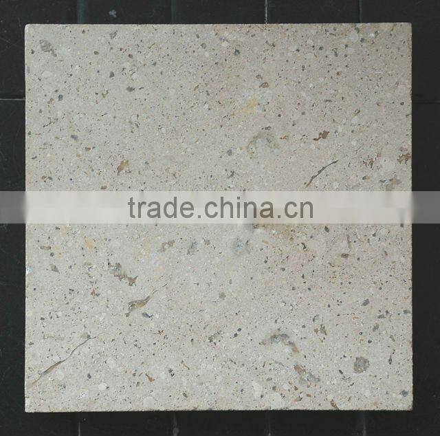 Off white honed natural limestone tiles for wall finish