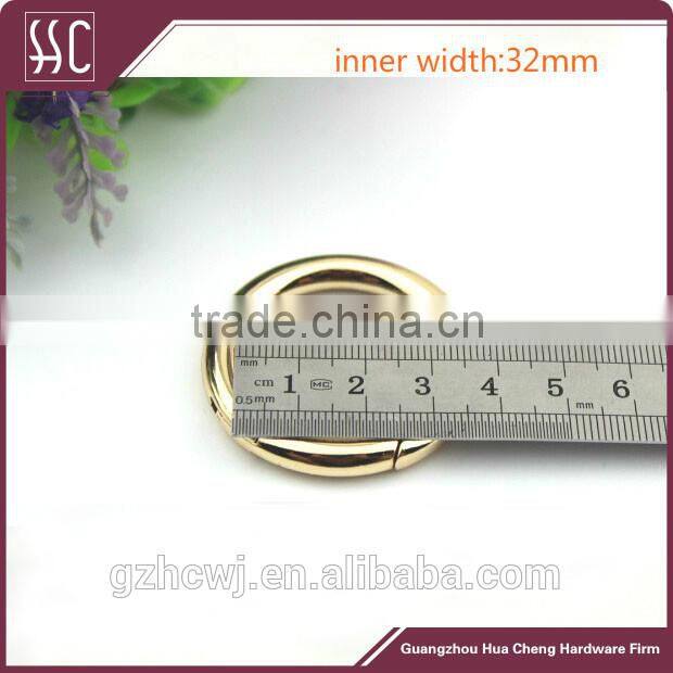 Guangzhou metal O ring for bag accessory,various size metal ring, metal round ring for handbag