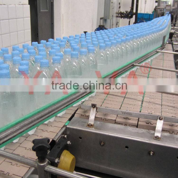 Mineal water bottle flat belt conveyor processing line