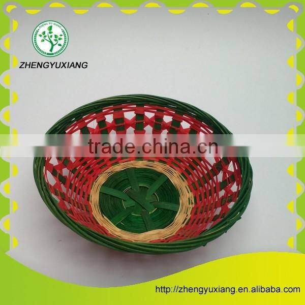 Handmade bamboo basket for holding bread and snack