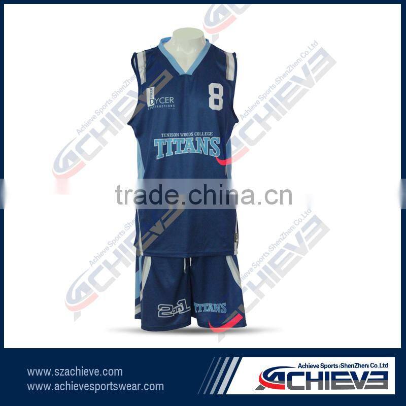 Latest cheap reversible basketball jersey unifrom design