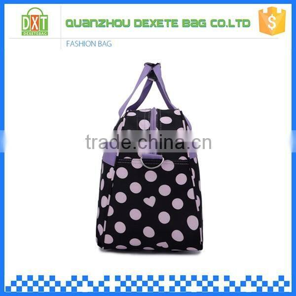 Waterproof outdoor lightweight nylon fancy printed travel bag women