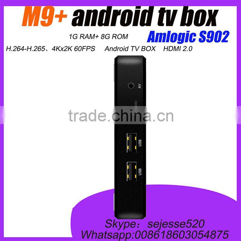 M9+ tv box Amlogic S905 android TV Box with Quad Core Smart Min Android 5.1 tv box M9+