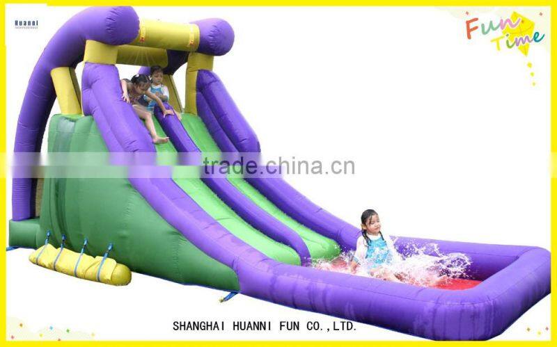 2016 Newest jumping castles giant inflatable double lane slip slide