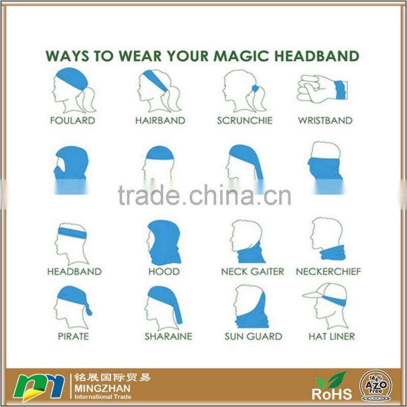 Assorted Seamless Outdoor Sport Bandanna Headwrap Multifunctional Scarf Wrap