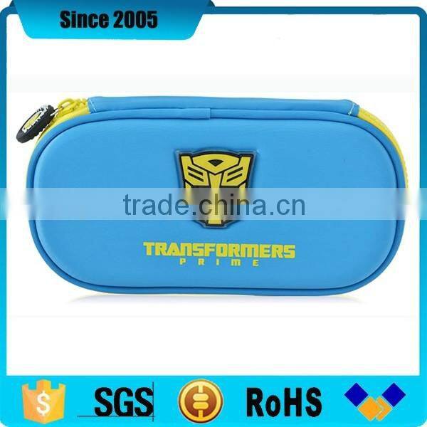 2016 dongguan cute eva pencil hard case with pvc puller