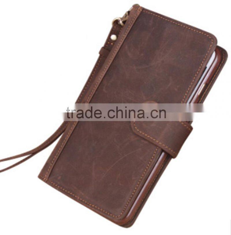 Manufactur Pu Leather Wallet Cover Case For iPhone 6s/6s plus