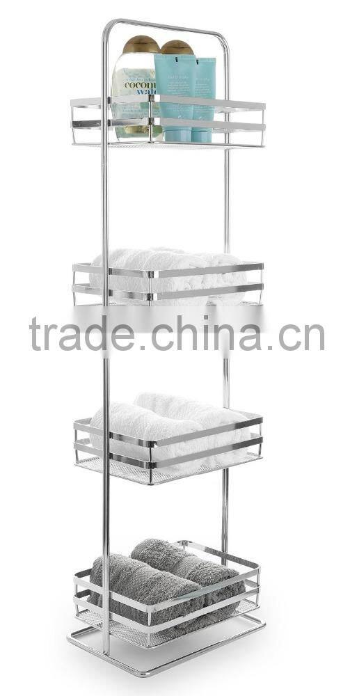 Chrome Assemble Pedestal Sink Shelves