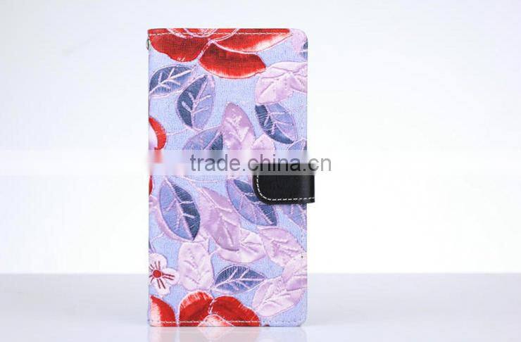 Best Selling stand Color painting for Sony Xperia Z3 wallet cell phone case cover