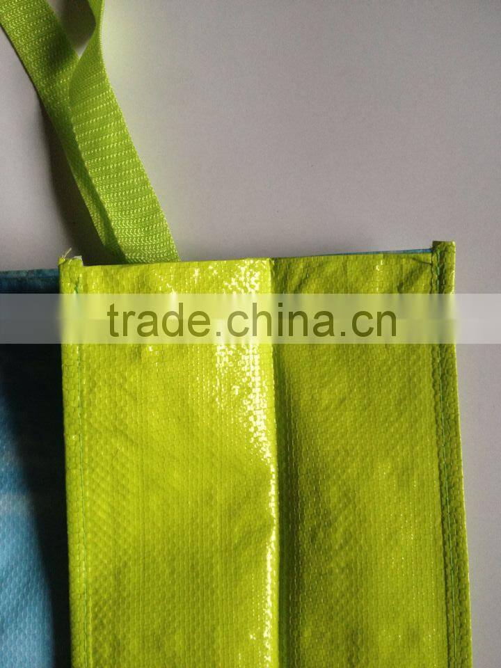 Fashion Design Laminated Heat Seal Promotional Pp Woven Shopping Bag