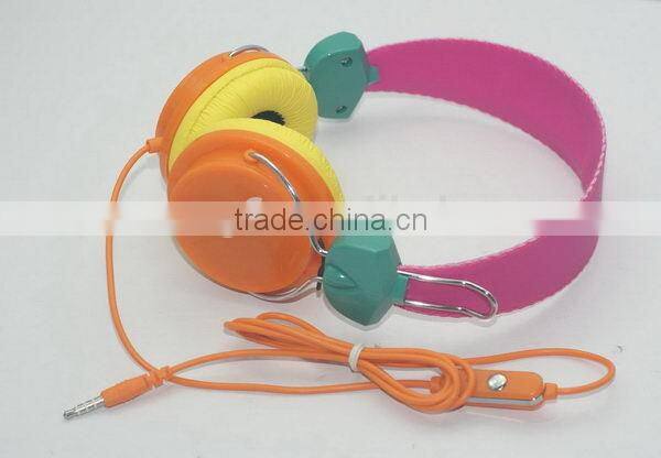 Discount newest stereo headphone fabric cables