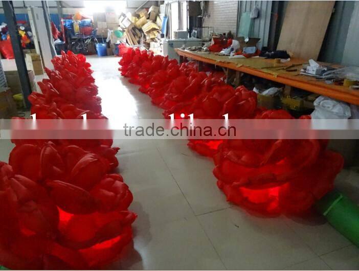 Inflatable Red Rose Flower for Romantic Wedding