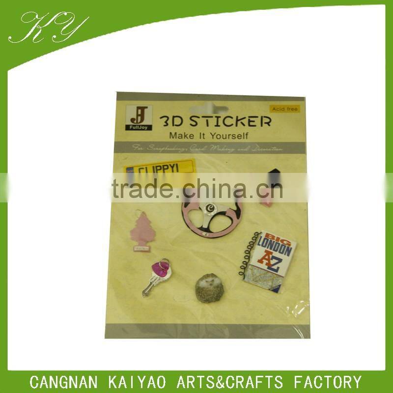 professional factory customized cartoon 3d sticker