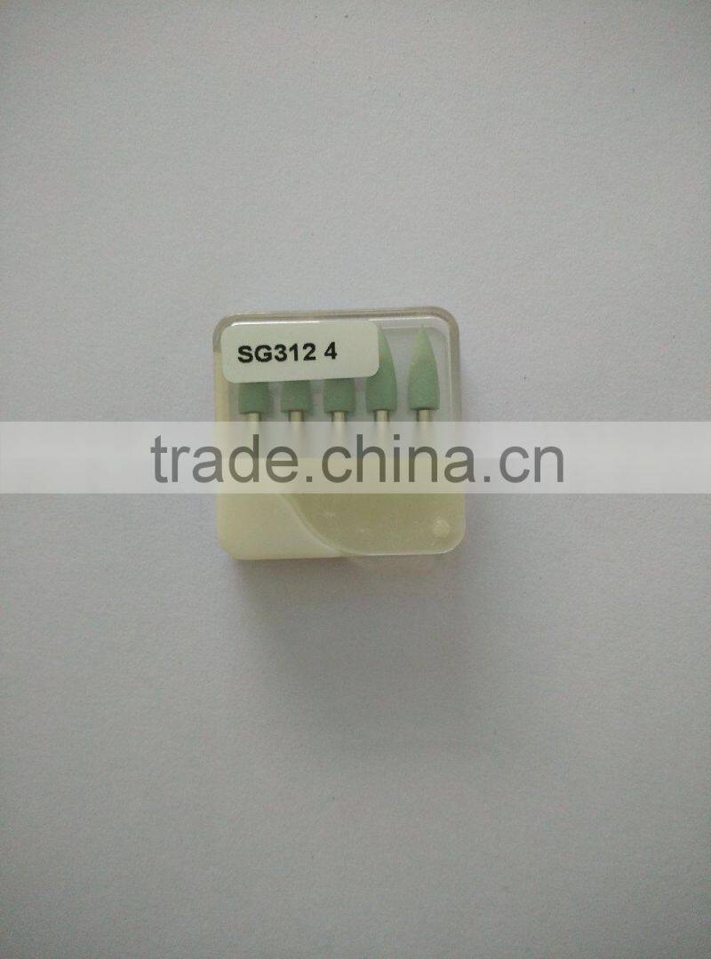 2016 Best selling SG-1/3 Silicone Polishers dental burs China Supplier