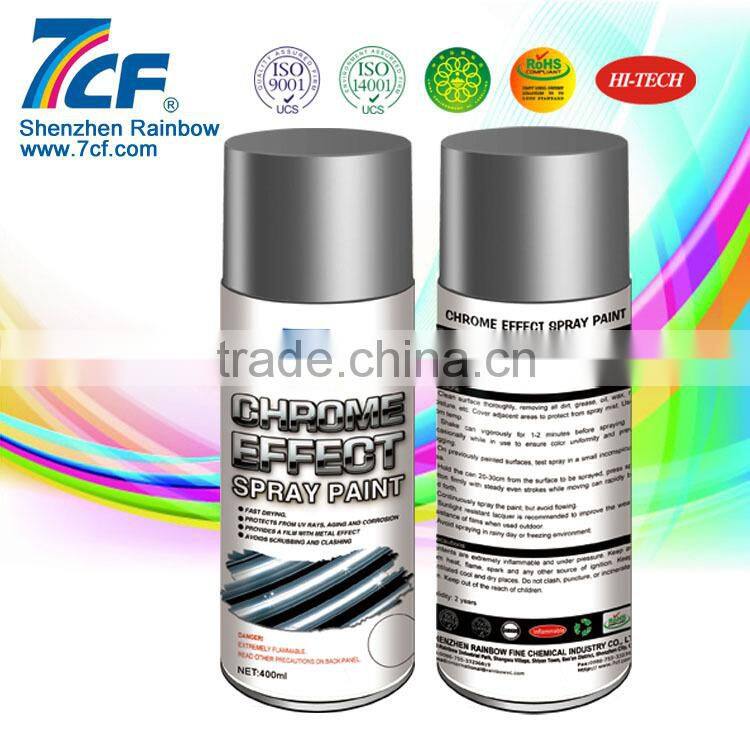 Mirror Chrome Spray Paint In Can For Plastic
