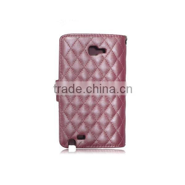 Flip Quilted Case for LG Optimus L9 ii D605 with Chain Wristlet