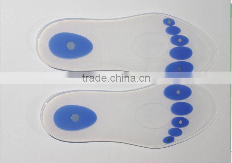 High quality silicone gel insoles for shoes of long lasting comfort & protection for W/M