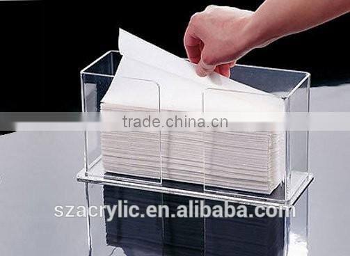 clear acrylic tissue paper tray box