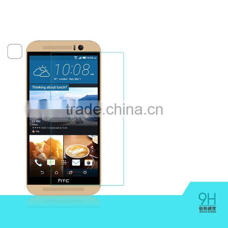 New 0.3mm Super Clear Tempered Glass Screen Protector 2.5D Protective Film for HTC One M9