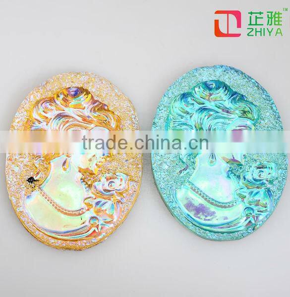 Wholesale resin fashion cameo cabochon