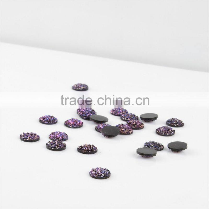 Wholesale different color Round Shape Druzy Stones