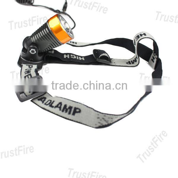2013 newest TrustFire manufacturer 3868-H6 rechargeable aluminum shell 400lm cree xml t6 led headlight with CE certificate
