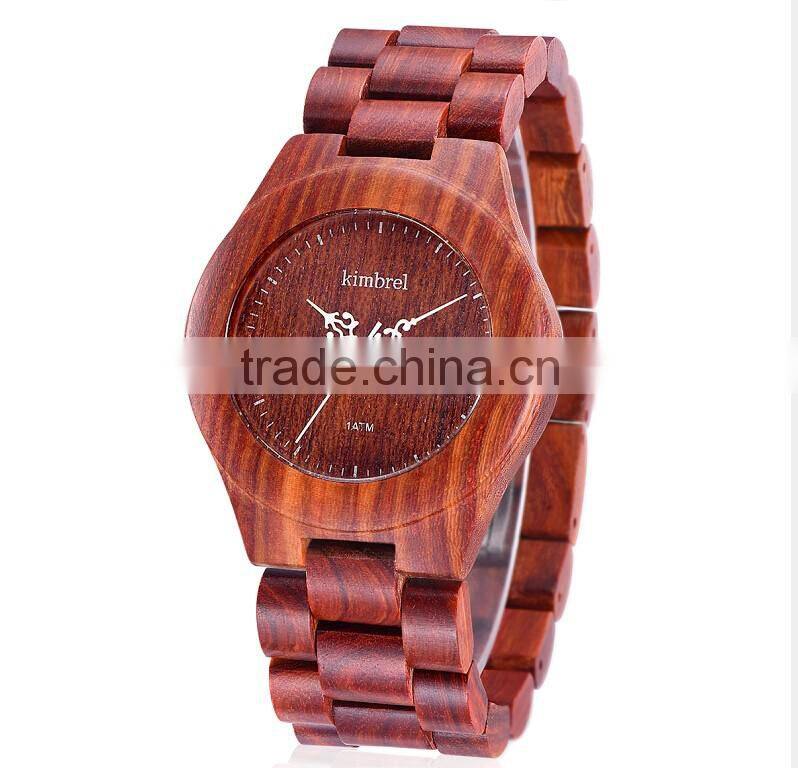 Fashion Wooden Quartz Watches Men Women Two Color Wood Strap watches Environment-friendly Natural Wood Quartz Watch
