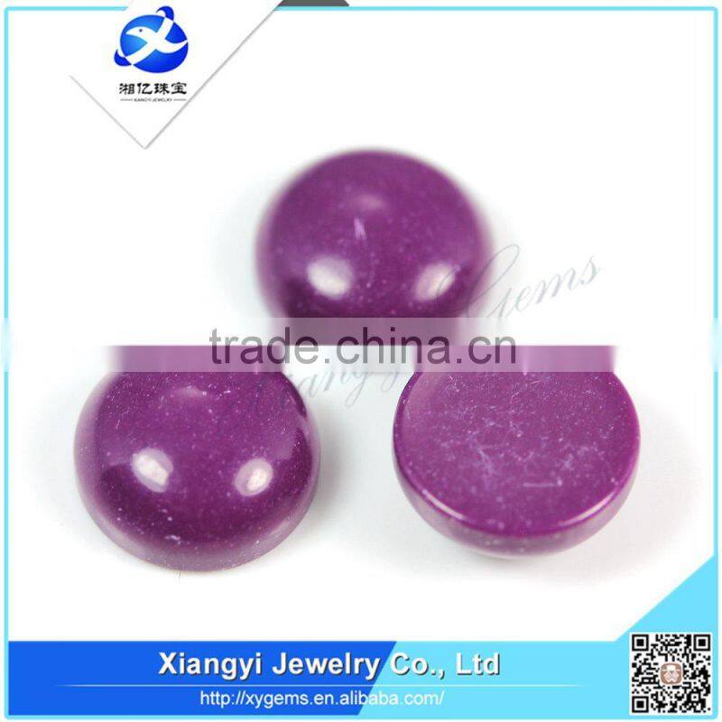 8mm Factory wholesale bead china manufacturing semi precious loose beads round beads purple cabochon turquoise rough