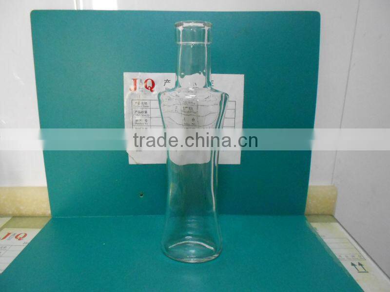 170ml clear glass olive oil bottle with cork