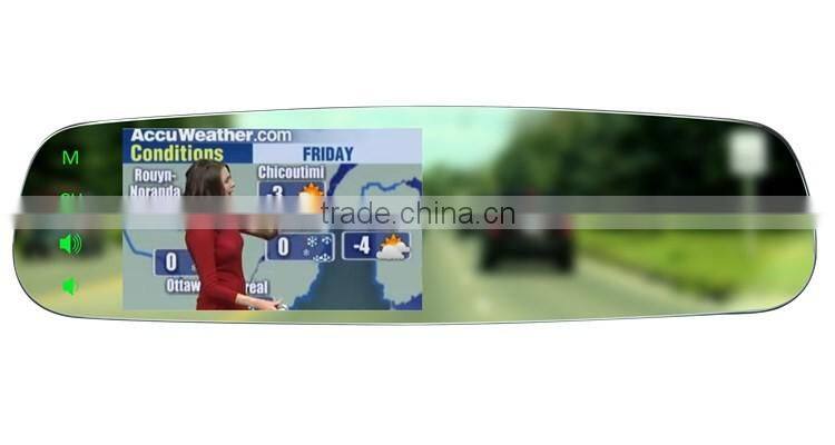 frameless car 4.3 inch rearview mirror monitor with mirror link function germid