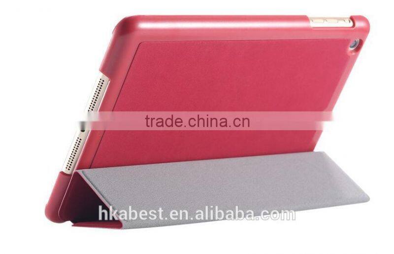 IFC002 Super Slim Smart cover case for apple ipad air 2 case/ ipad 6 case,ultra flip leather stand cases,can print custom logo