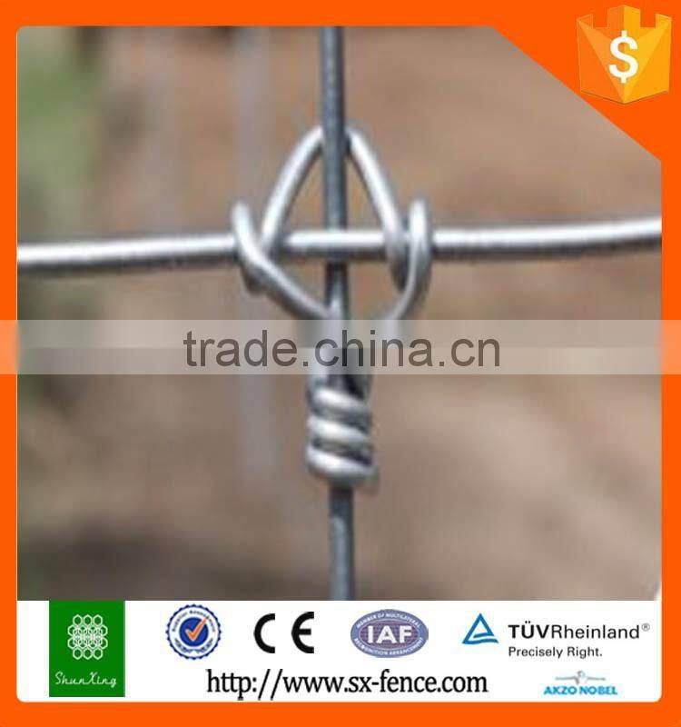 steel wire hot dipped galvanizing type hinged joint cattle fence