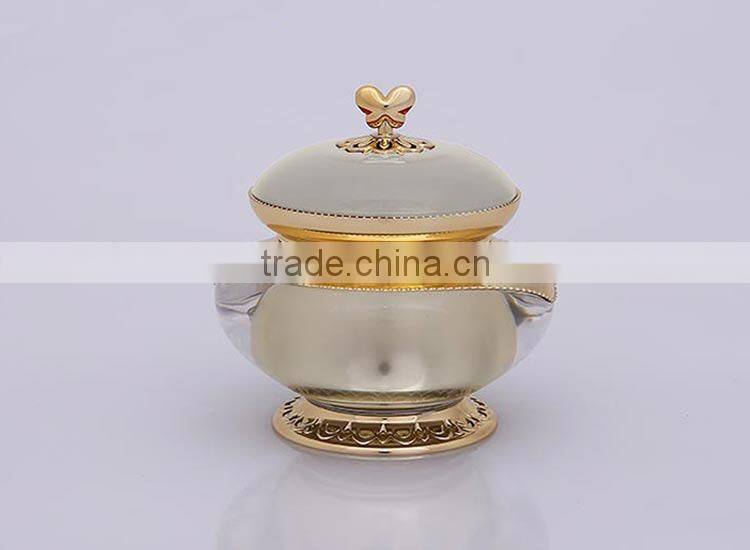 Hot Selling Acrylic cosmetic packaging wholesale plastic jar containers