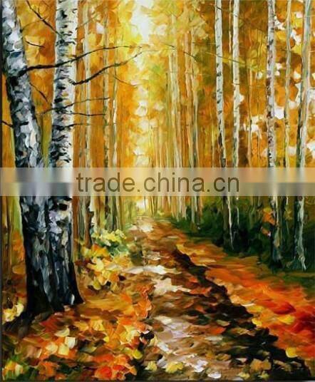 Landscape knife Painting ( 100% Handmade Artwork )