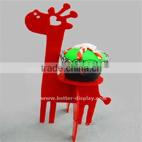 single transparency acrylic mini cupcake cup cake stand