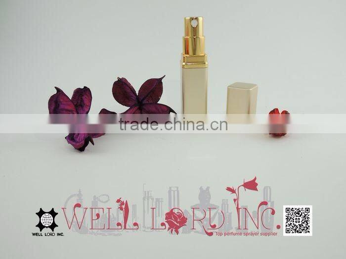 5ml elegant silver screen printing aluminum purse atomizer