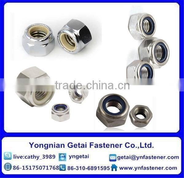 DIN6926 M3-M10 carbon steel flange nylon nut