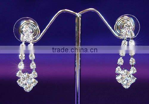 Wedding Bridal Rhinestone Necklace Earrings Set CS1027