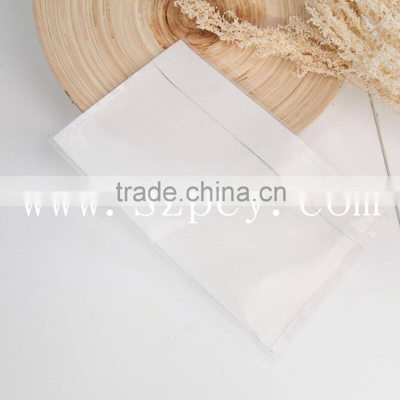 transparent self-adhesive on back plastic pe bag