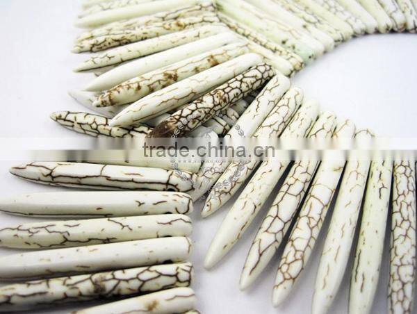 1string 15' 19-46MM white ivory TURQUOISE stone loose beads strand 3020002