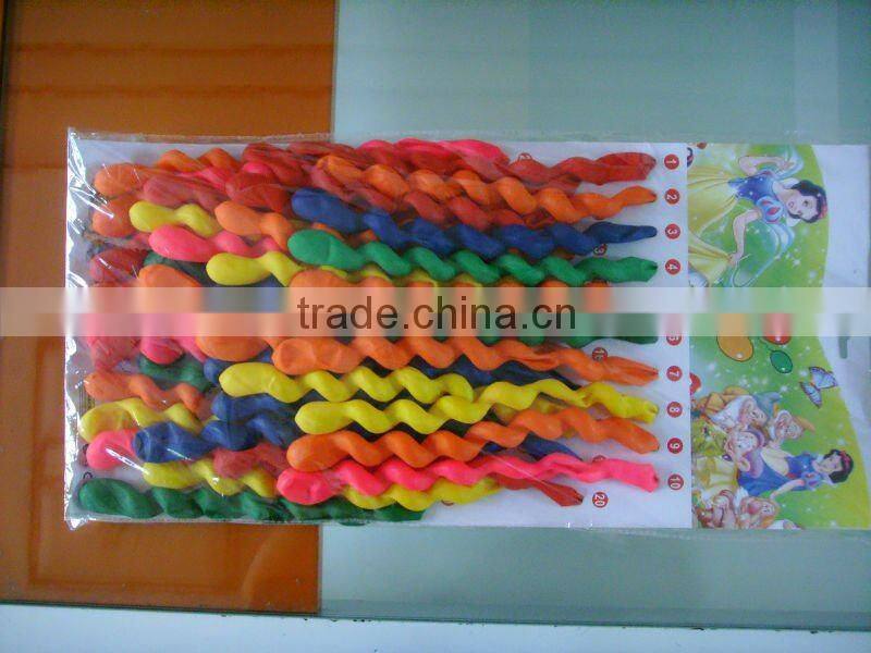 high quality screw balloon packaged in paper card