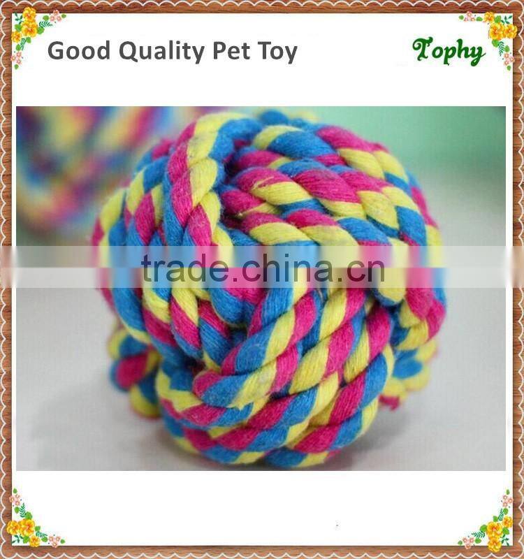 Cotton Ball On Rope Dog Toy Dog Tug Of War Toy Interactive Dog Toys