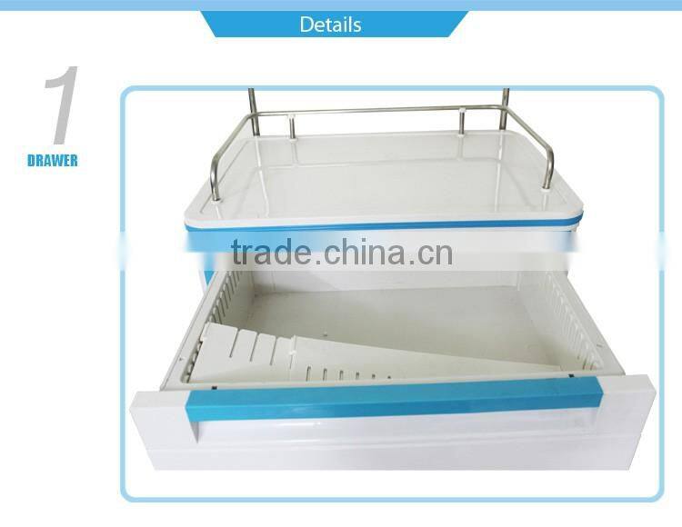 plastic/aluminium/steel hospital transfusion trolley supplier KJW-TT003