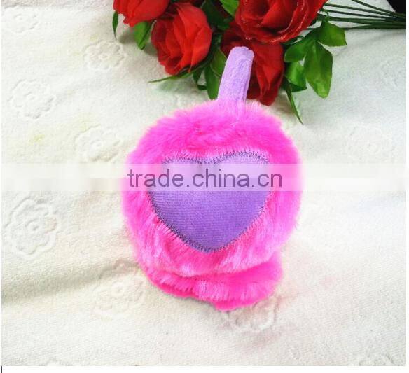 Heart Shape Plush Girls Earmuffs