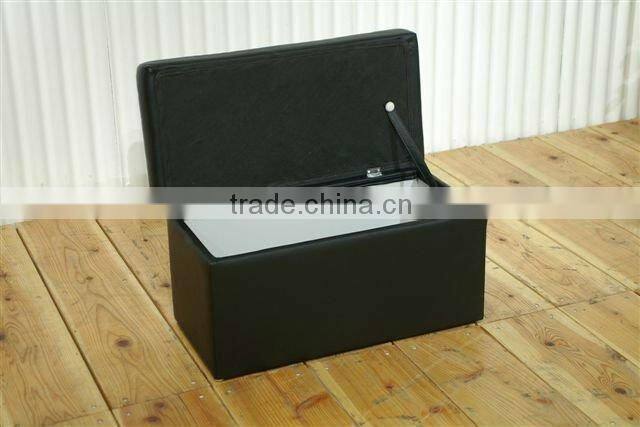 multifunctional modern two seat square stool with storage