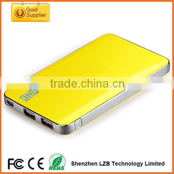 5600mah 2 USB output pwer bank,portable smart charger for mobile phone