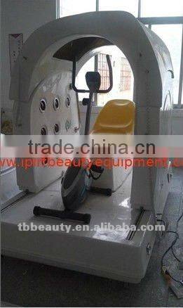 infrared cabin spa with Sport bicycle