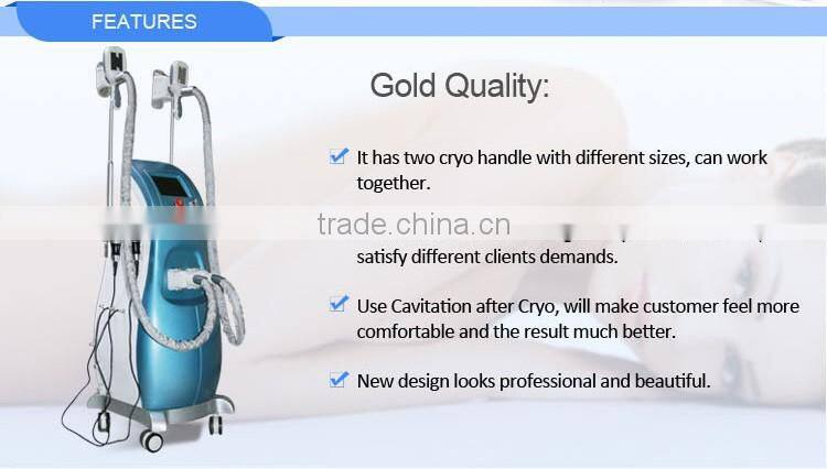 cryolipolysis cool shaping machine / cryolipolysis slimming with RF CAVITATION multifunction system